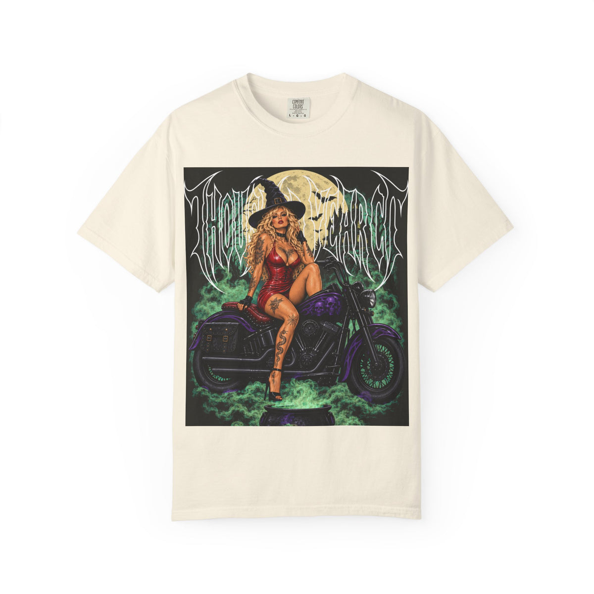 Witch Biker Pin-Up - T Shirt