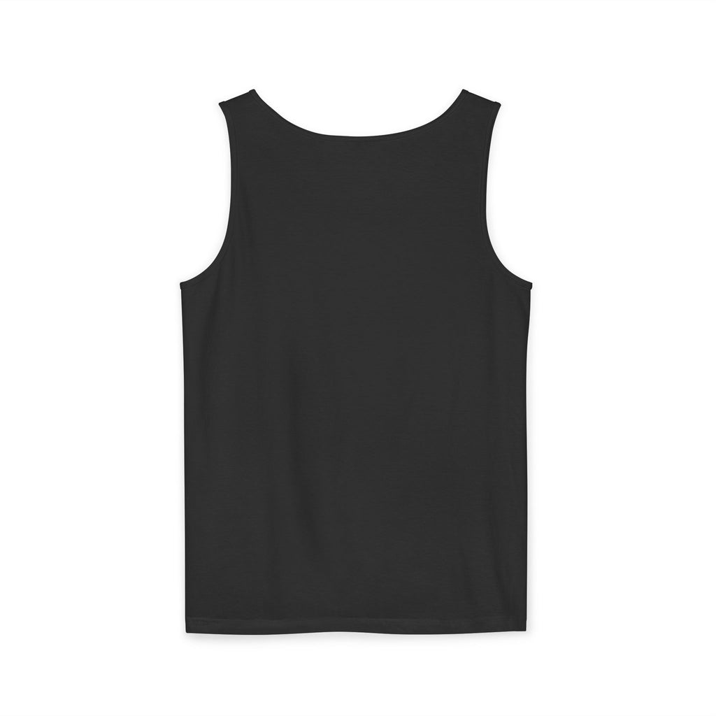 American Flag Skull Tank Top - Patriotic Hooded Skull Sleeveless Tee