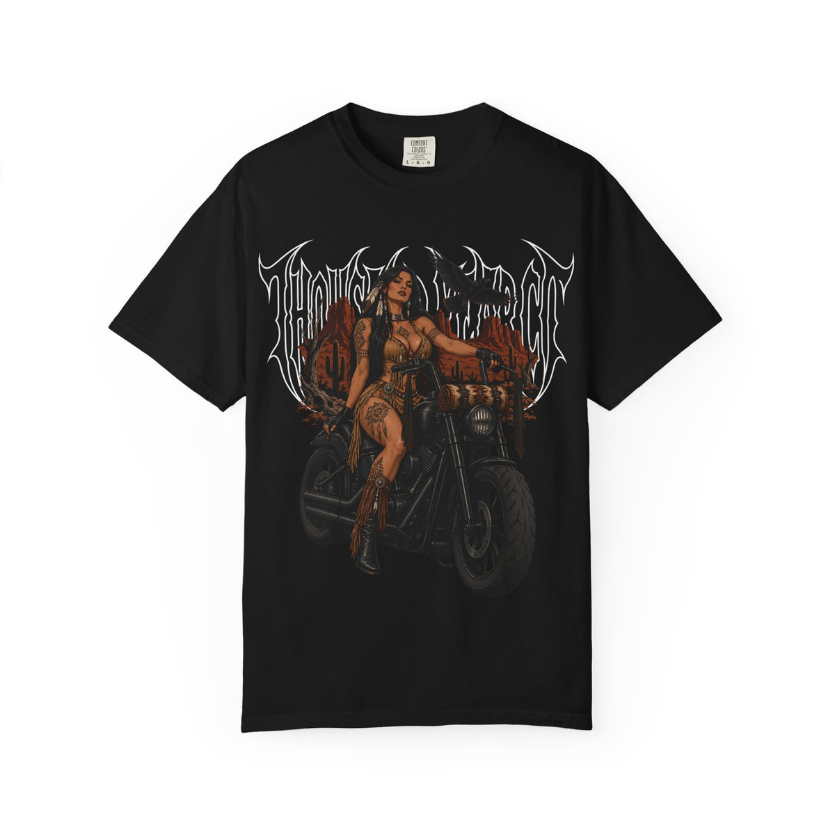 Native Goddess Biker - T Shirt