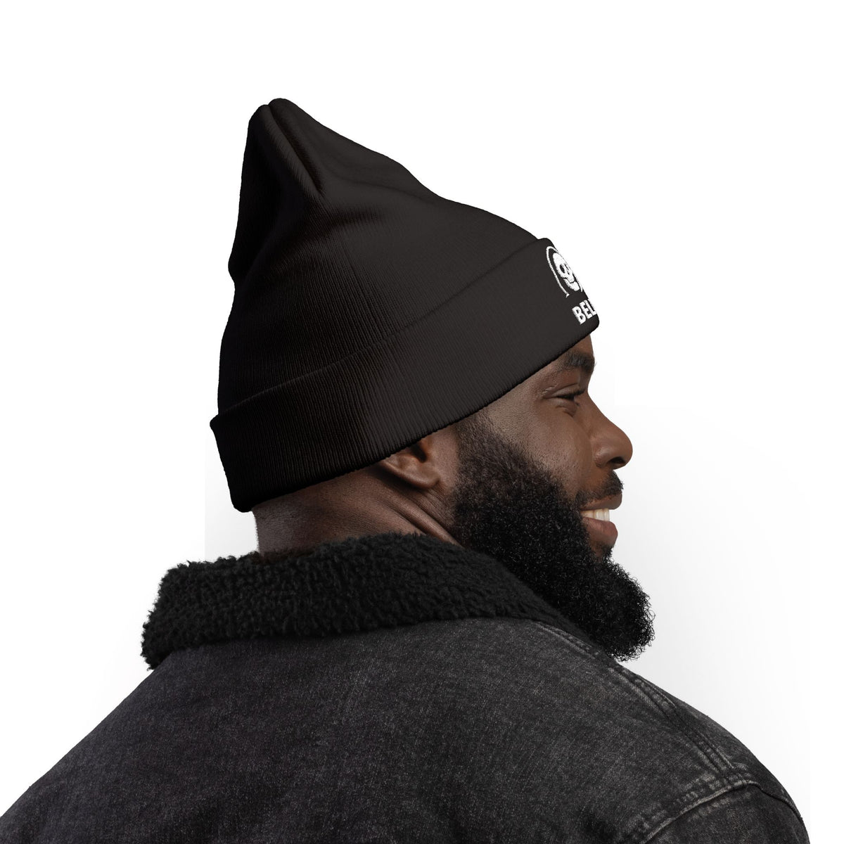BELIEVE – Embroidered Beanie | Alien × Reaper Horror Headwear - Thousand Year Co