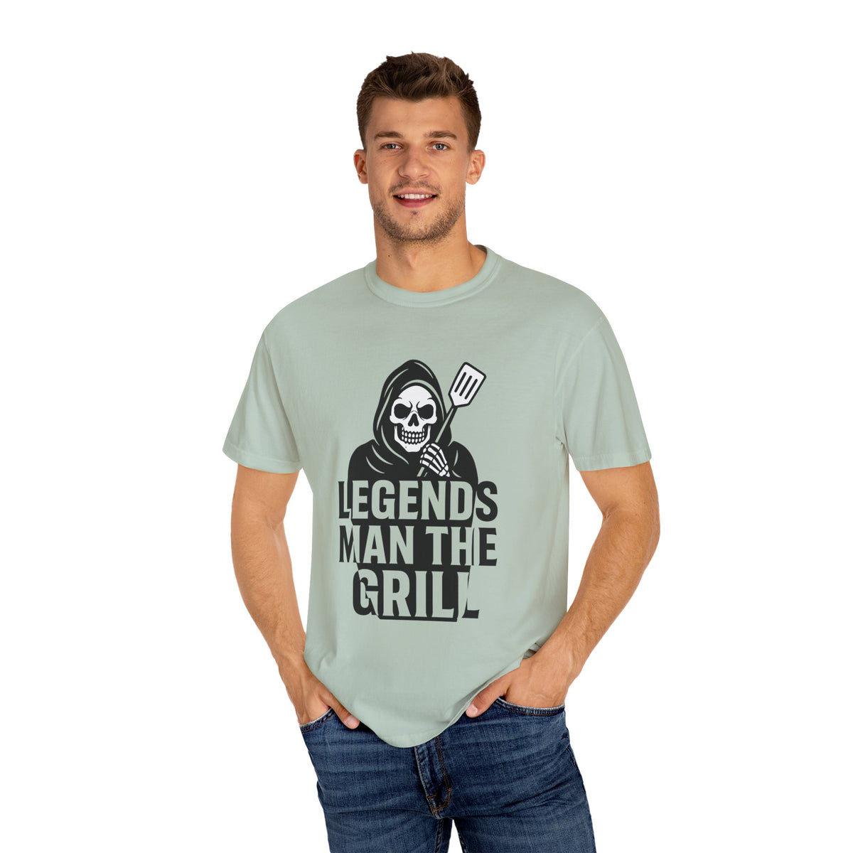 Legends Man the Grill - Reaper T-Shirt - Thousand Year Co