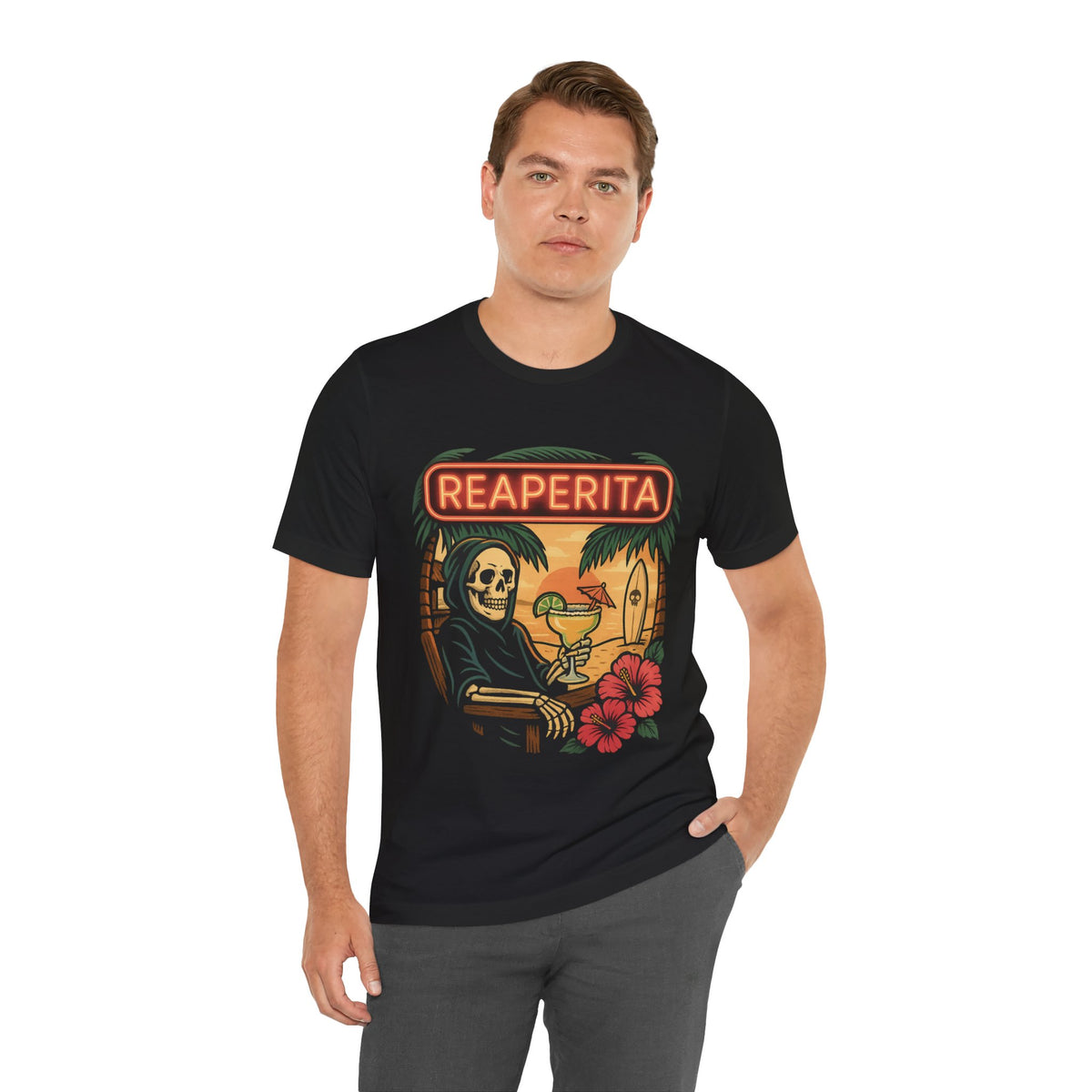 Reaperita Beach Bar Graphic Tee - Outlaws in Paradise - Thousand Year Co