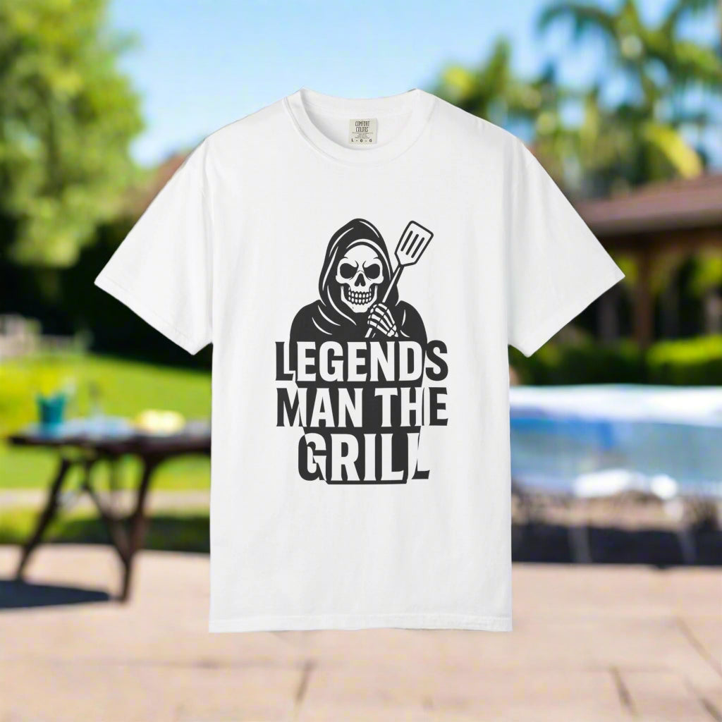 Legends Man the Grill - Reaper T-Shirt