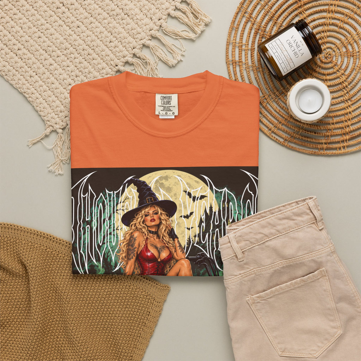 Witch Biker Pin-Up - T Shirt