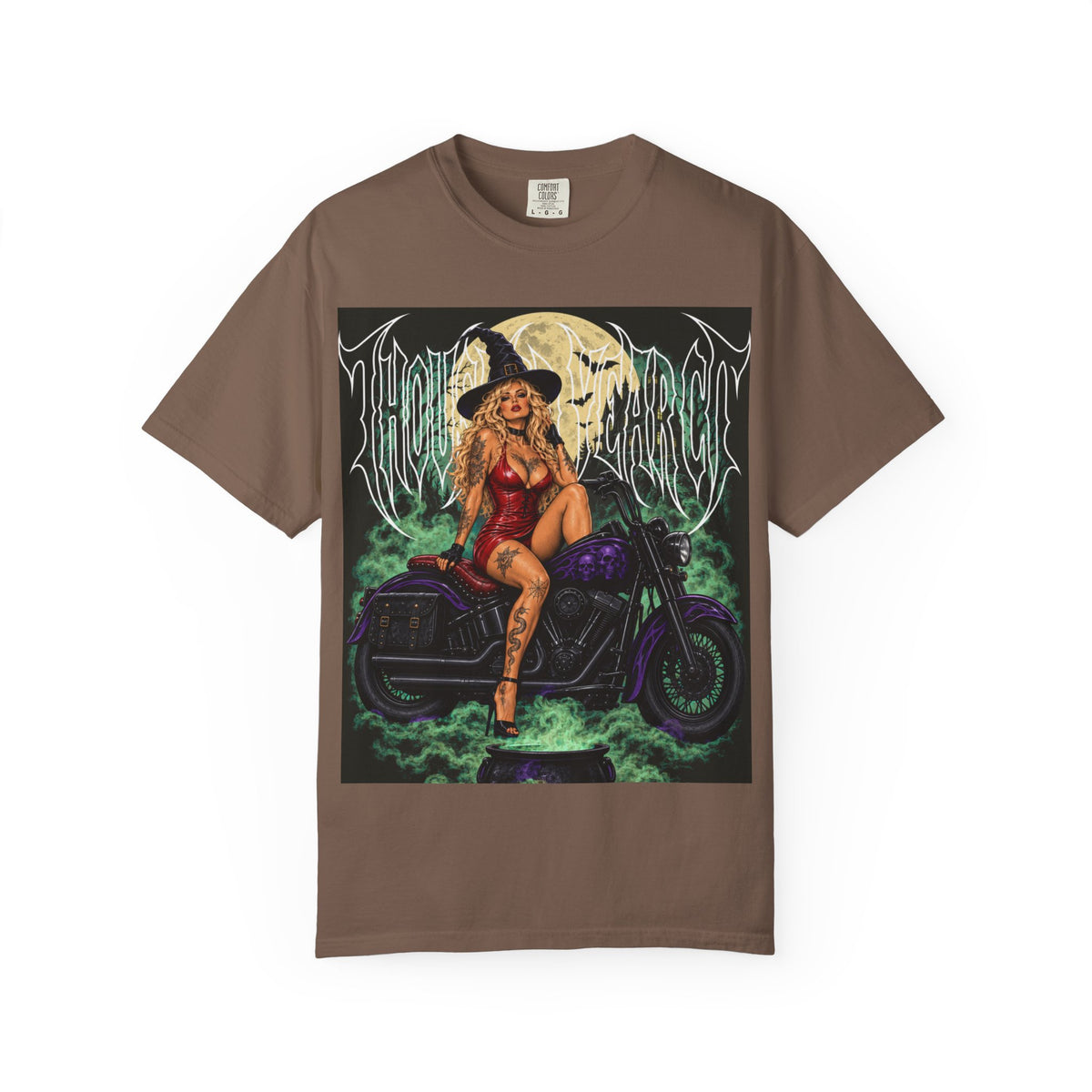 Witch Biker Pin-Up - T Shirt