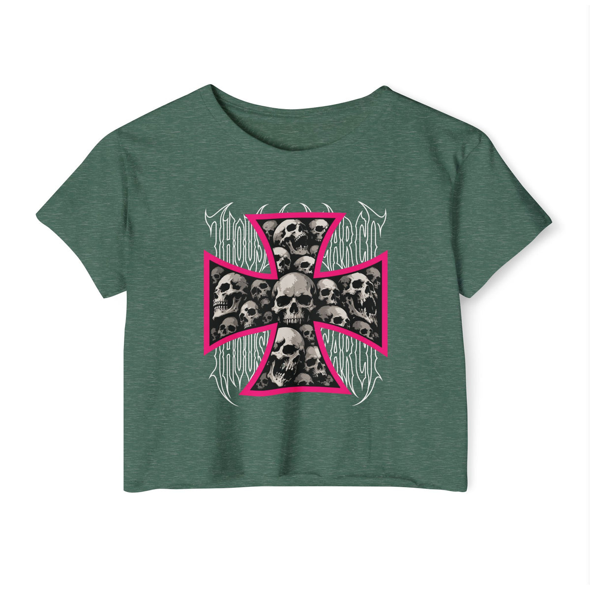 Thousand Year Co Iron Cross - Crop Top