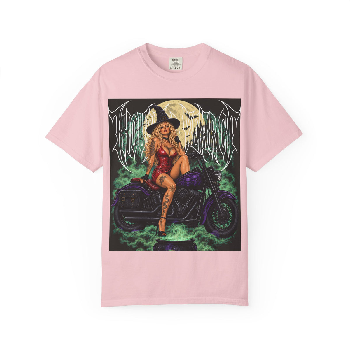 Witch Biker Pin-Up - T Shirt