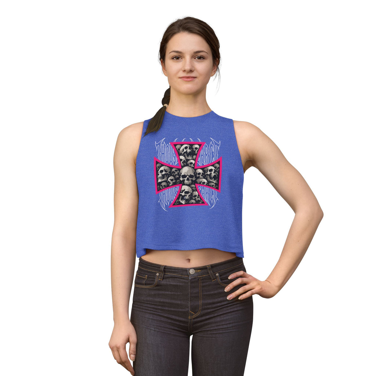 Thousand Year Co Iron Cross - Crop Top Tank