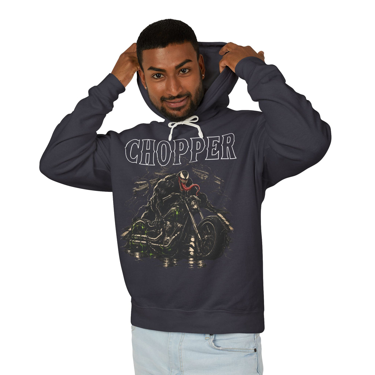 Black Chopper - Lightweight Hoodie