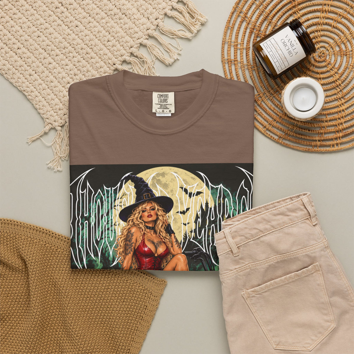 Witch Biker Pin-Up - T Shirt
