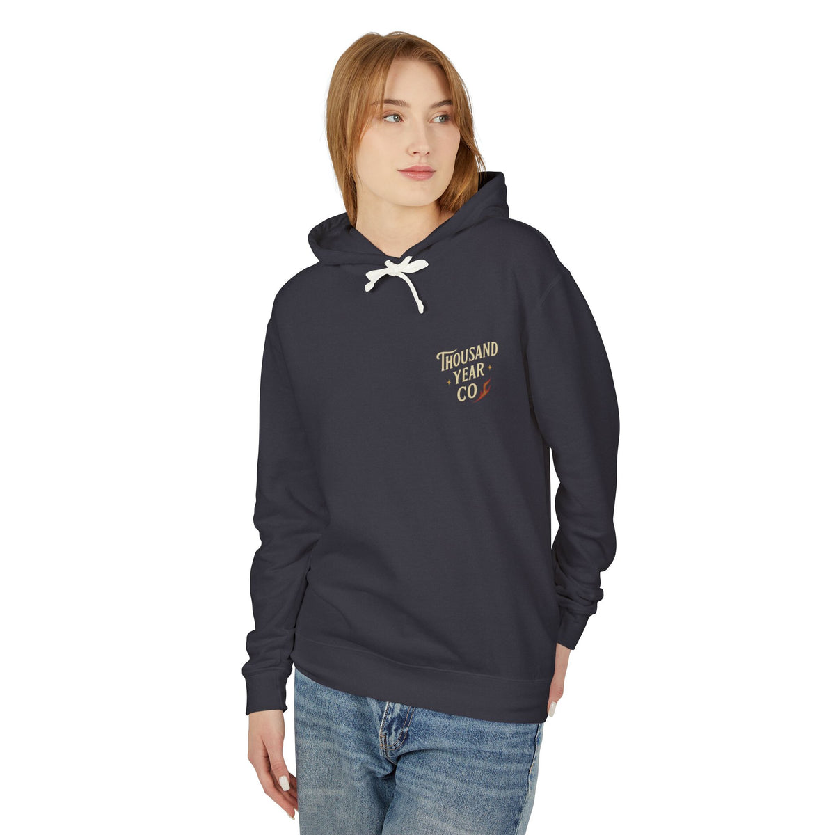 Vintage Tattoo Motorcycle Lightweight Hoodie - Thousand Year Co