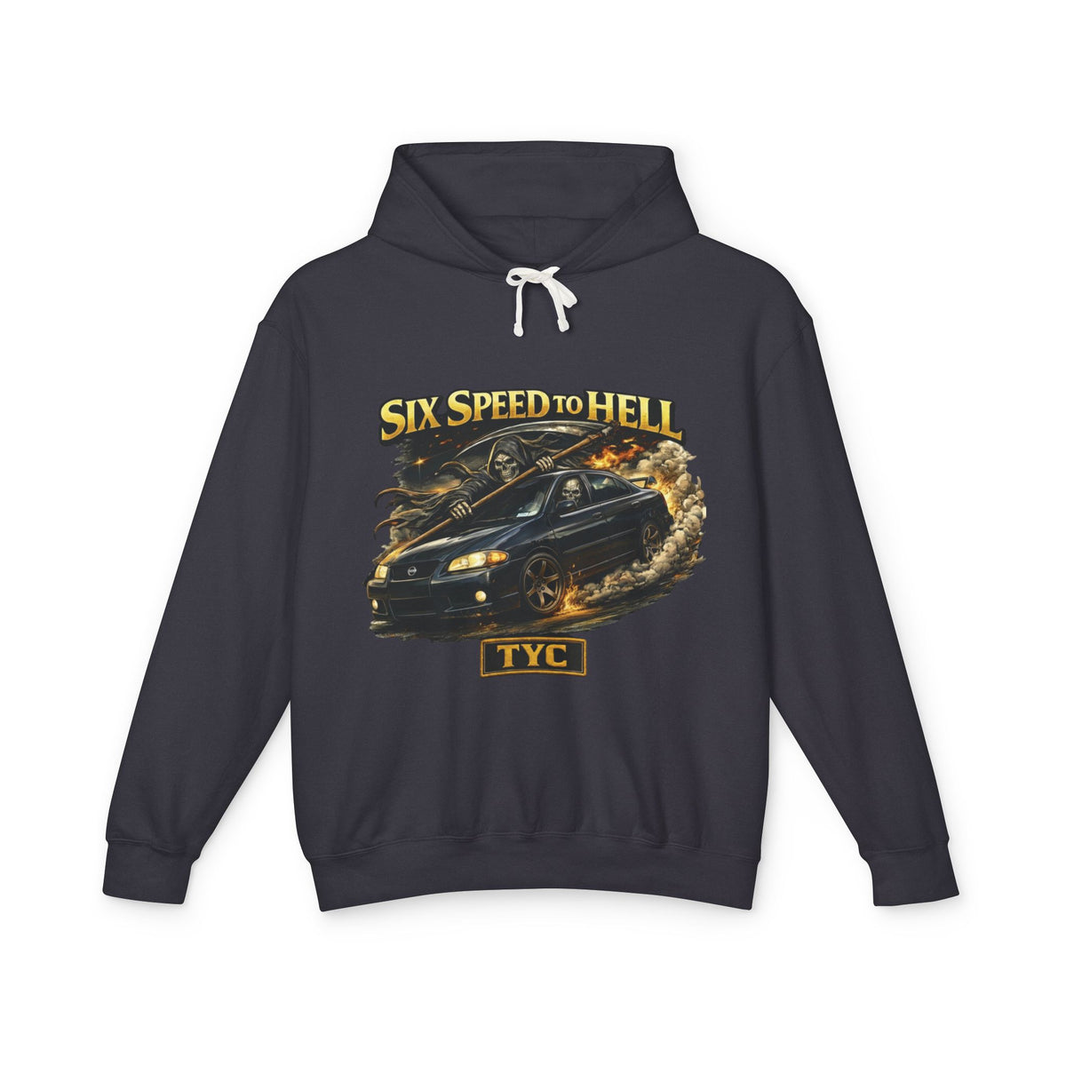 Six Speed to Hell - Lightweight Hoodie - Thousand Year Co