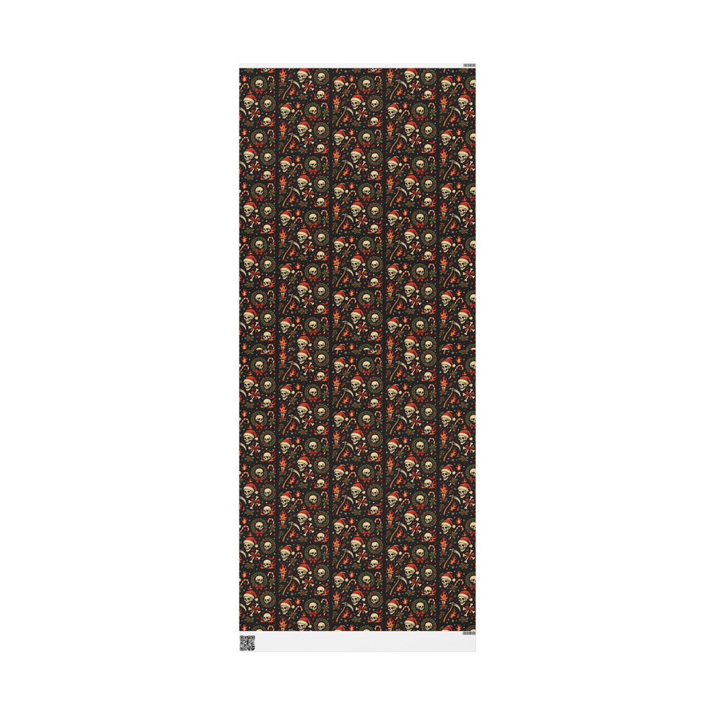 Skull Santa Holiday Wrapping Paper