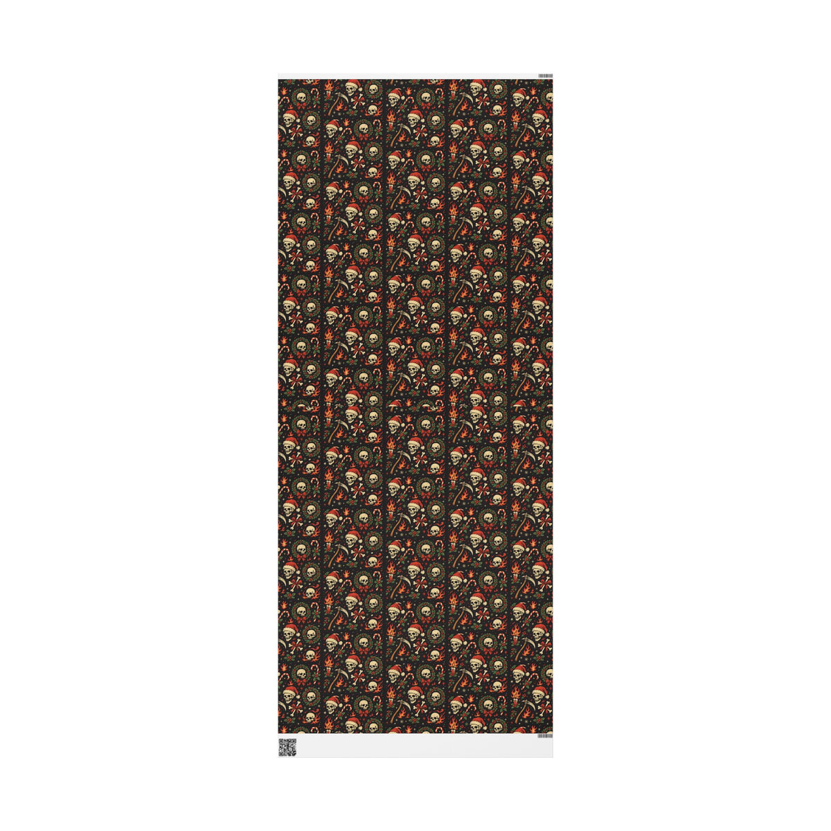 Skull Santa Holiday Wrapping Paper - Thousand Year Co