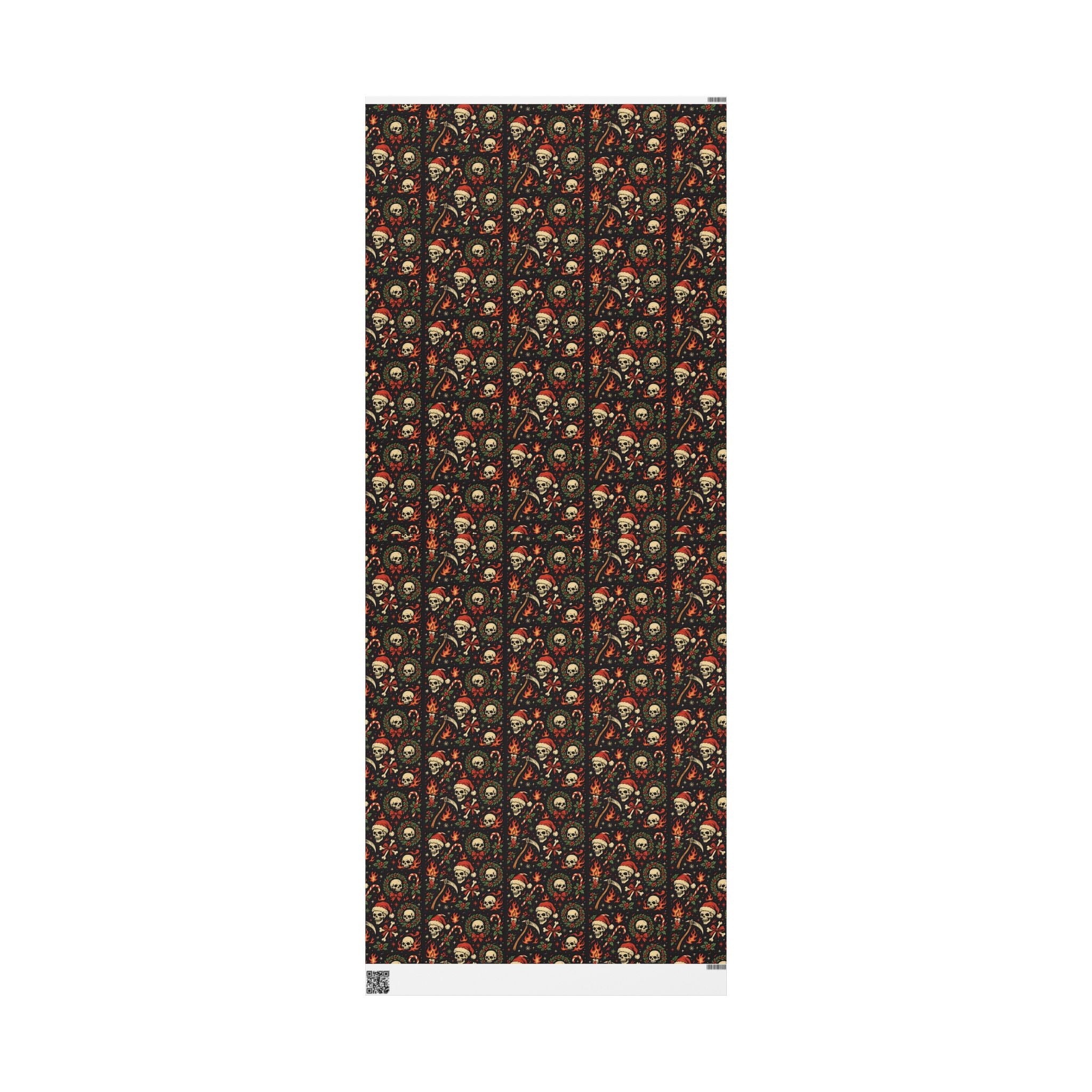 Skull Santa Holiday Wrapping Paper