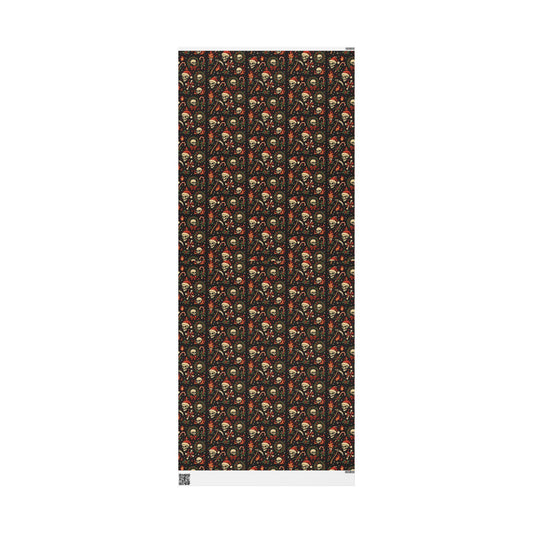 Skull Santa Holiday Wrapping Paper