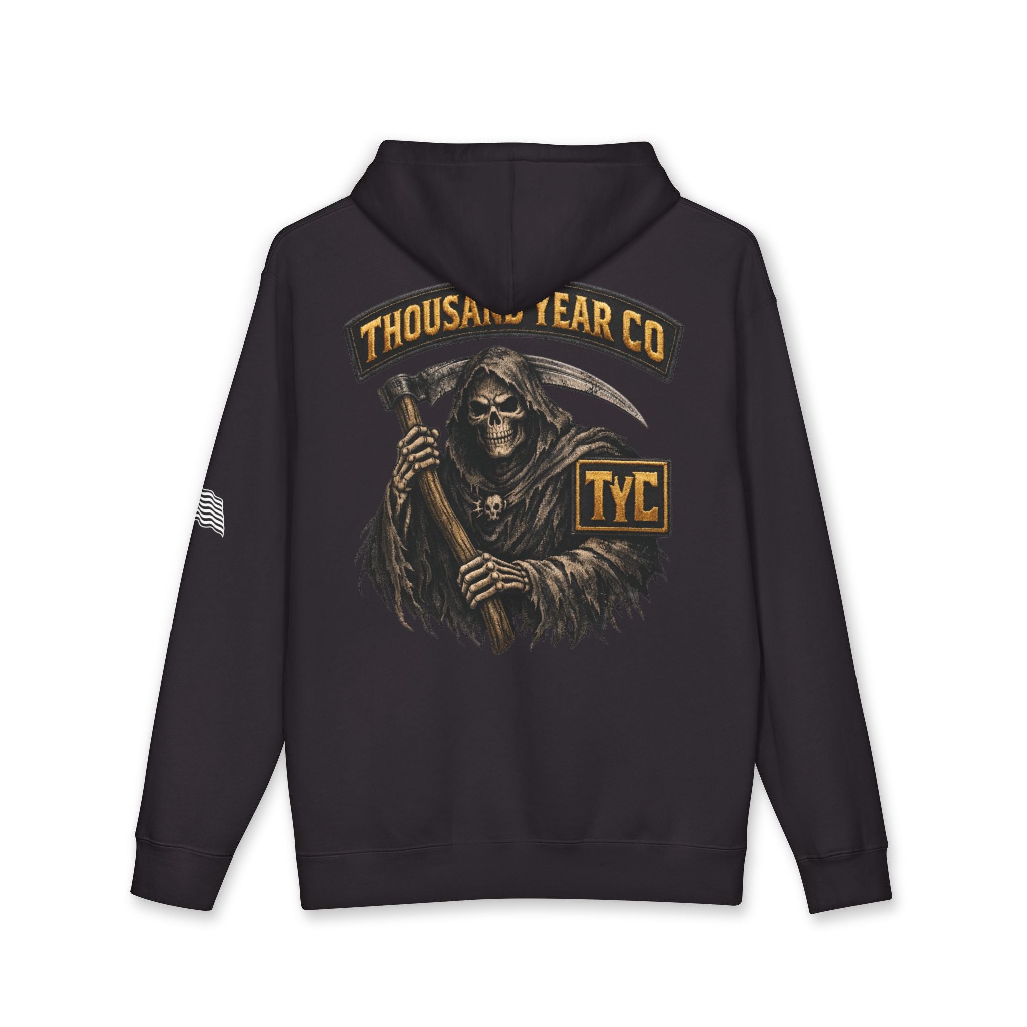 Thousand Year Co Reaper Crest - Mid-Heavyweight 10oz Hoodie