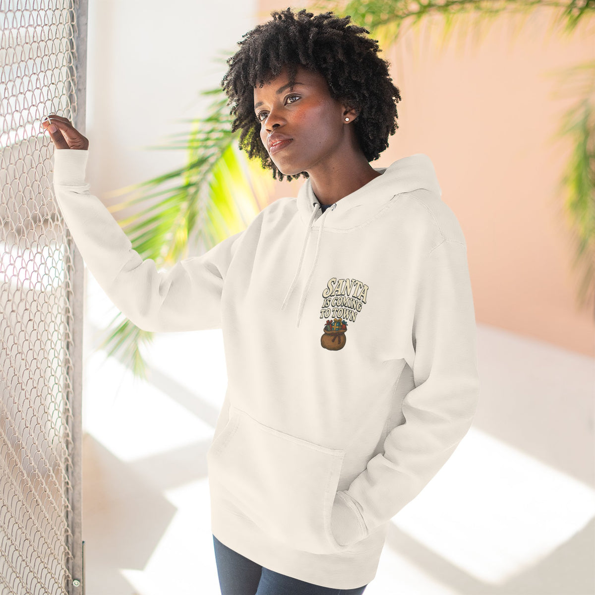 Santa Is Coming to Town v2 – Midweight Hoodie - Thousand Year Co