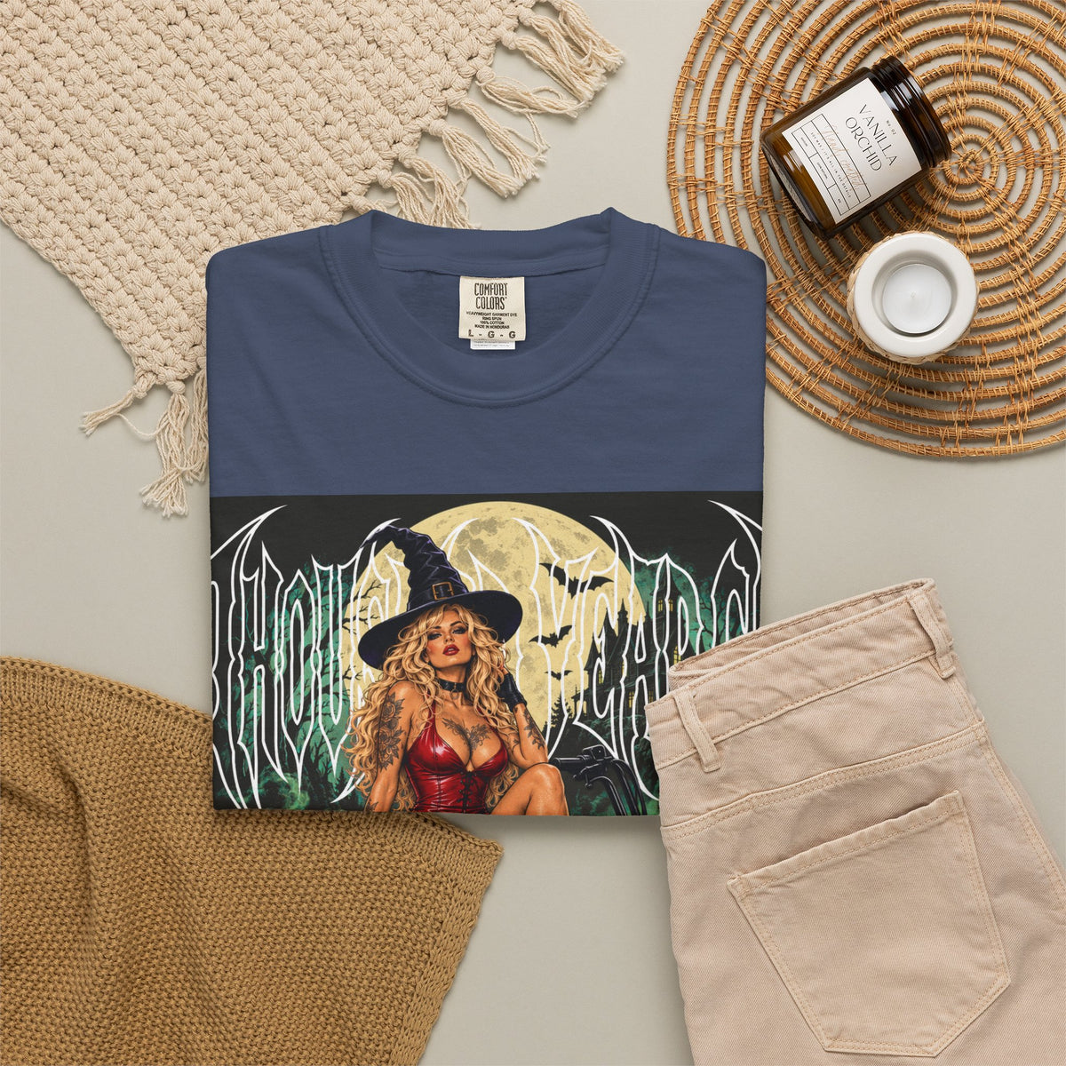 Witch Biker Pin-Up - T Shirt