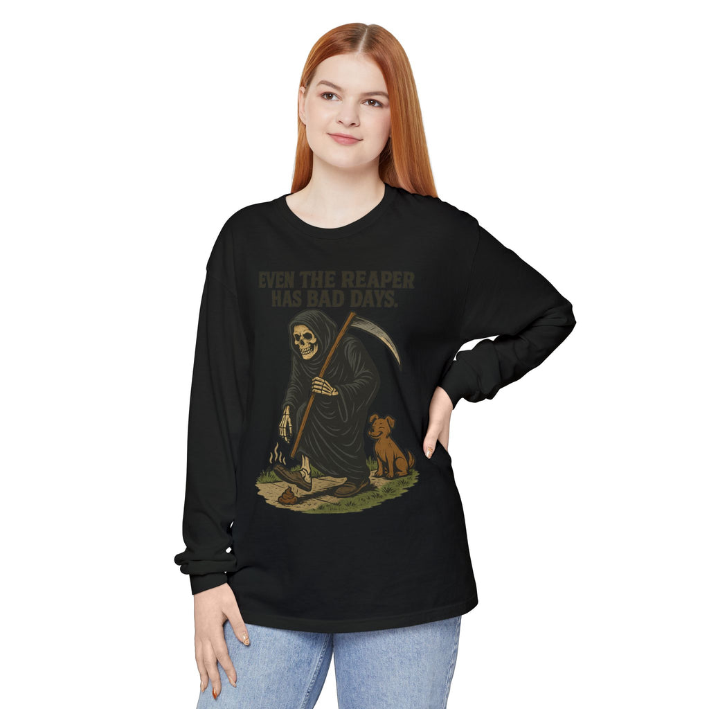 Even The Reaper Has Bad Days – Long Sleeve Tee - Thousand Year Co