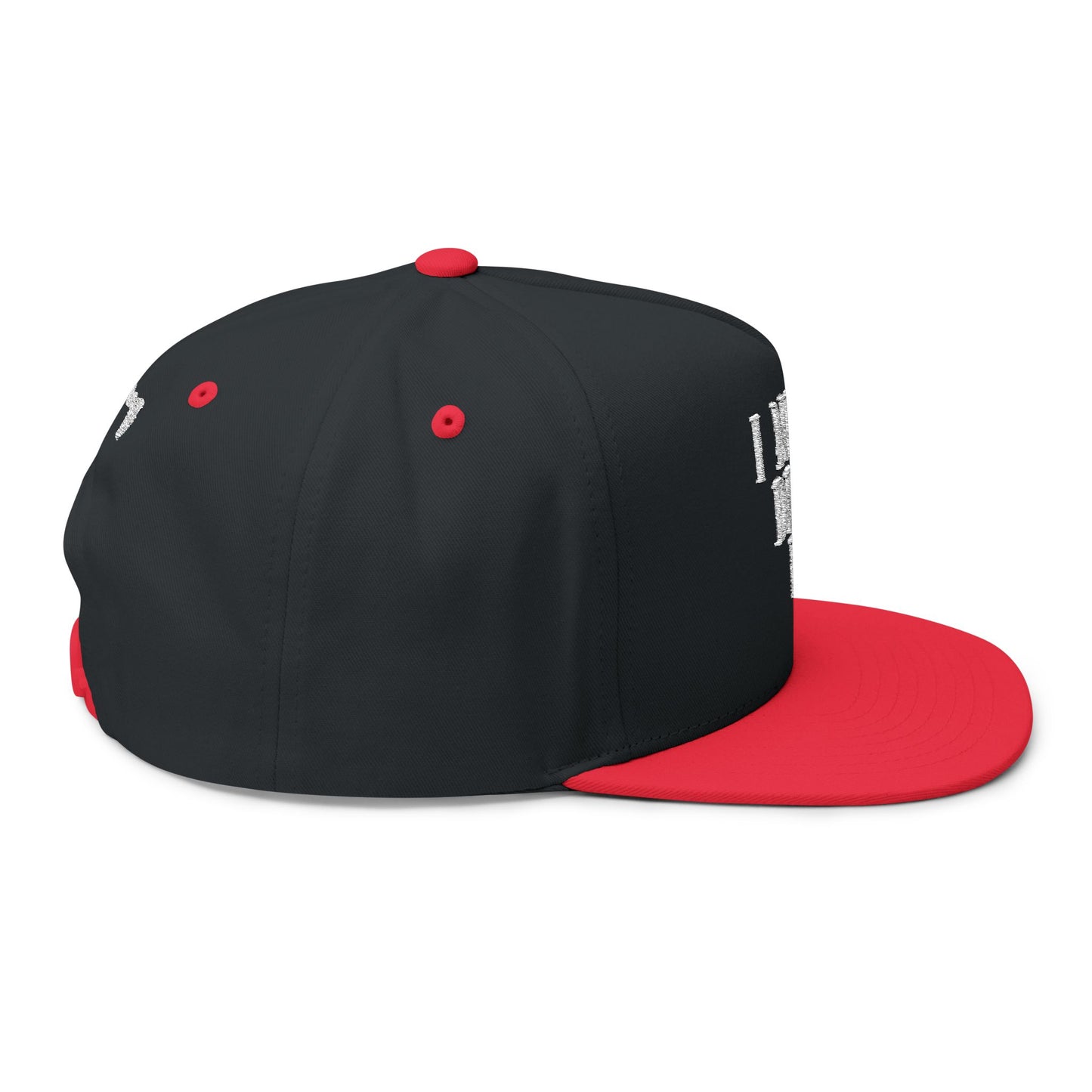 The Count: "I never drink... Wine." Flat Bill Cap | Vampire Horror Hat