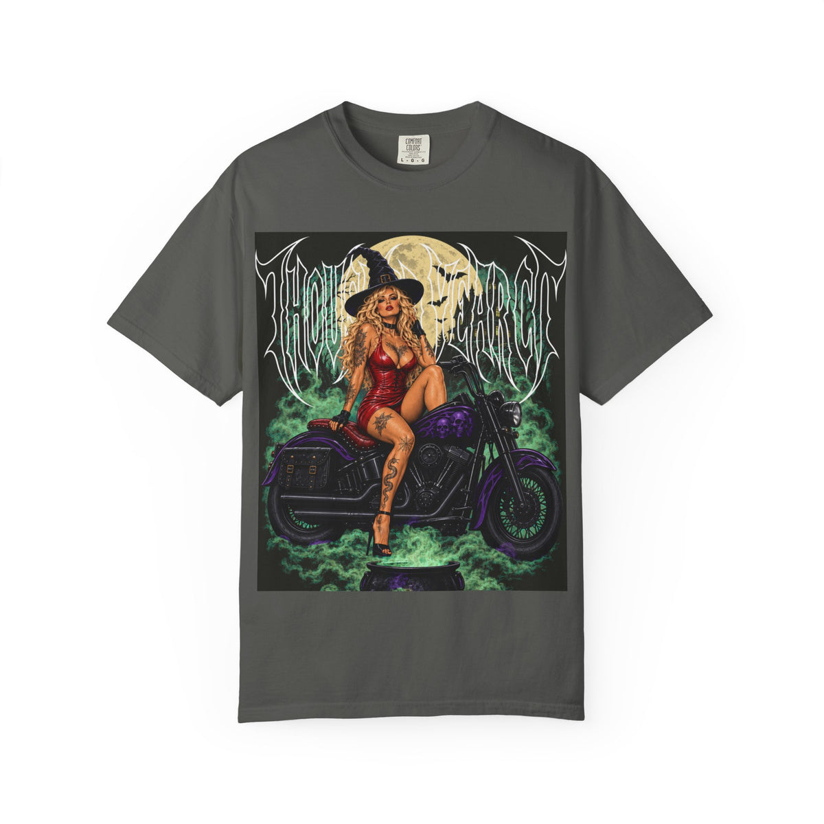 Witch Biker Pin-Up - T Shirt
