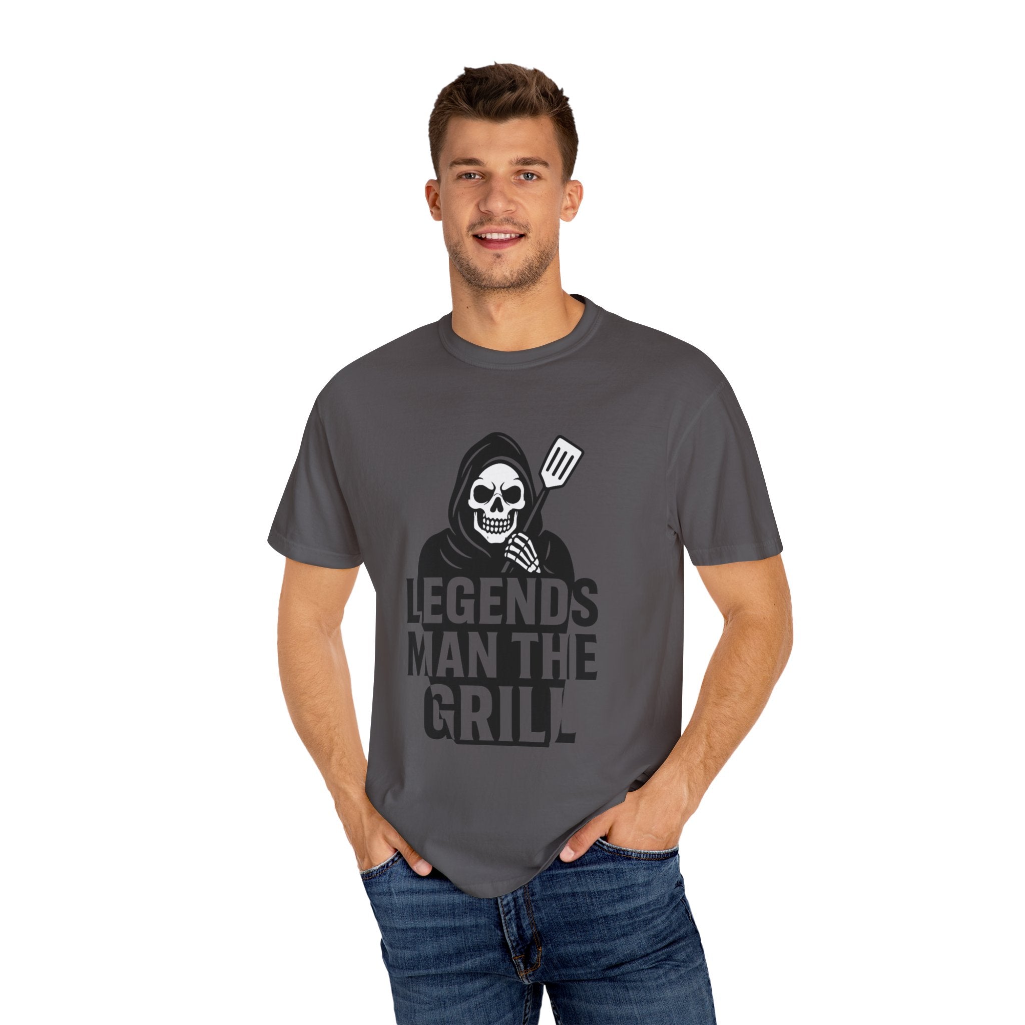 Legends Man the Grill - Reaper T-Shirt - Thousand Year Co