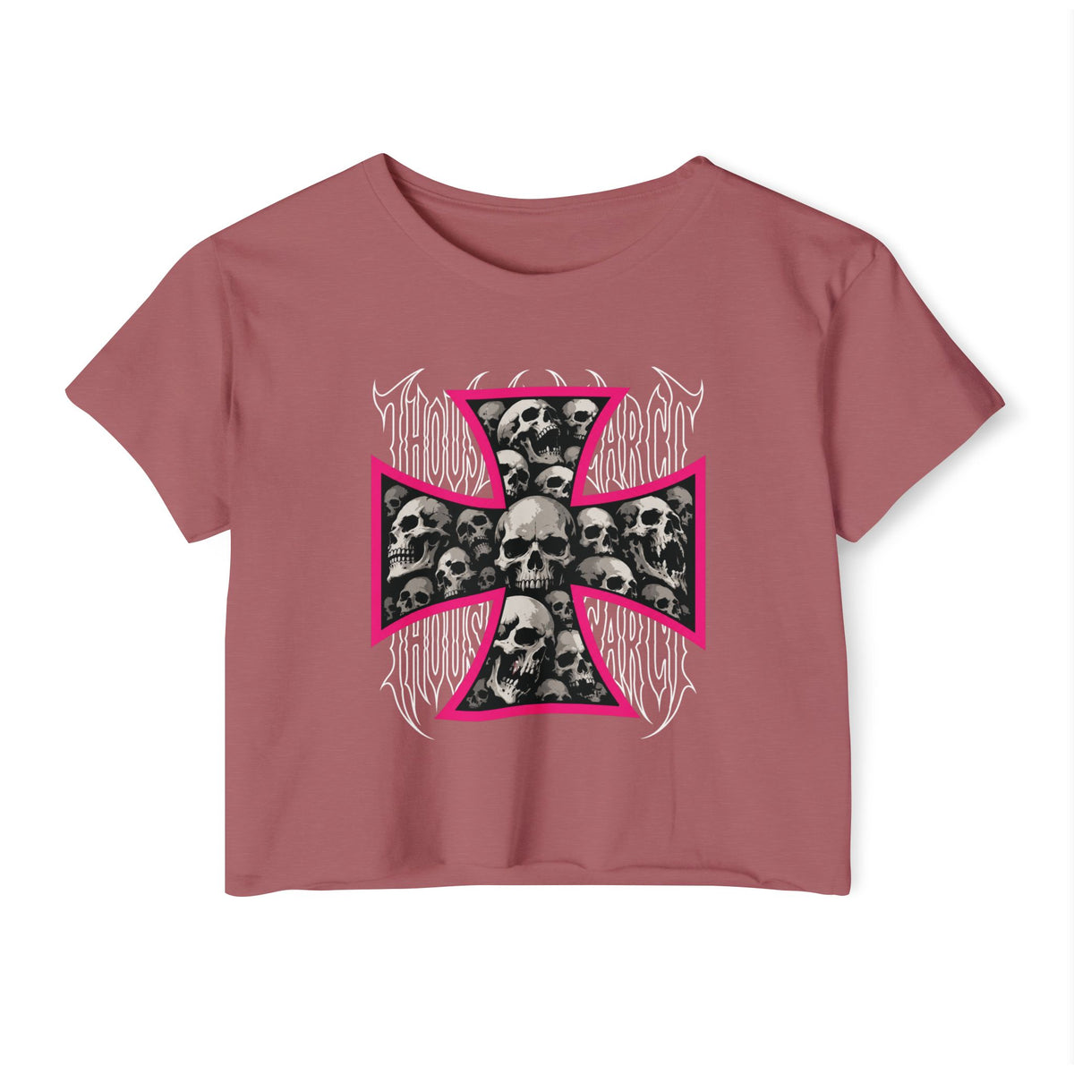 Thousand Year Co Iron Cross - Crop Top