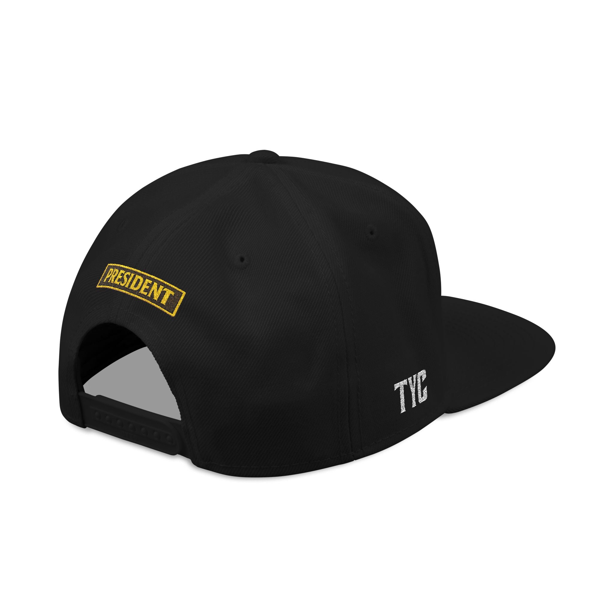Reaper Garage President Snapback Hat – Black/Gold