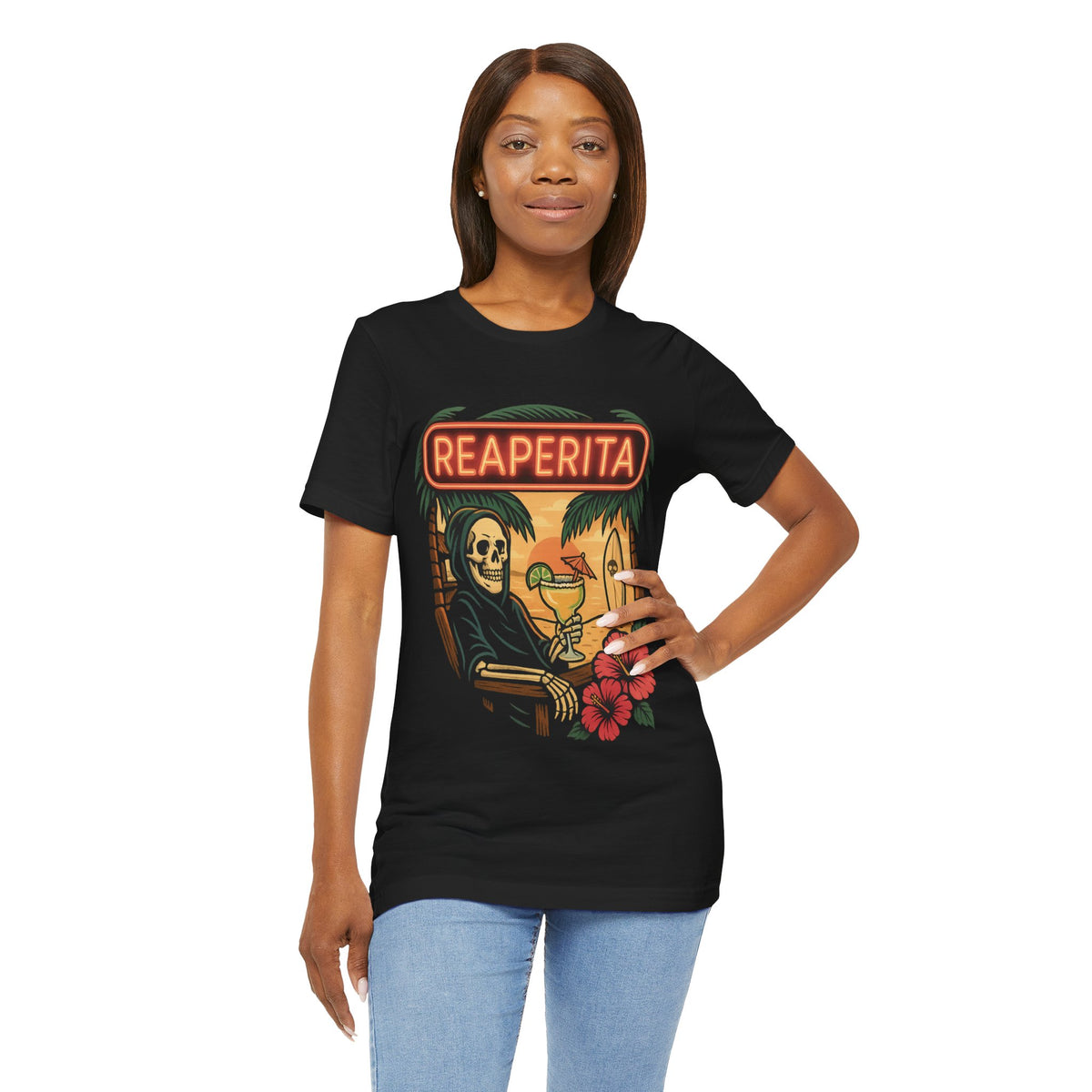 Reaperita Beach Bar Graphic Tee - Outlaws in Paradise - Thousand Year Co