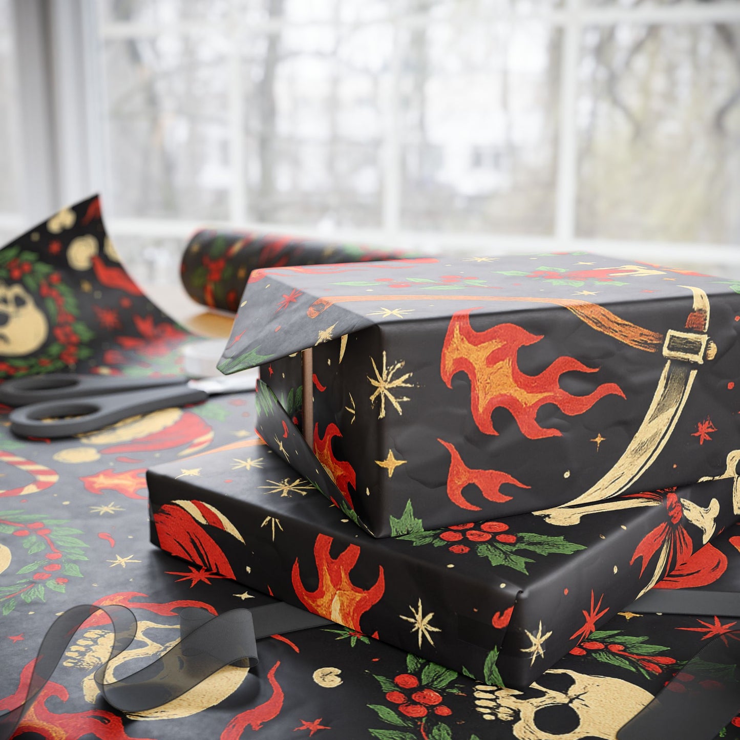 Horror Christmas Wrapping Paper
