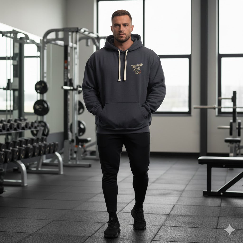 Vintage Tattoo Motorcycle Lightweight Hoodie