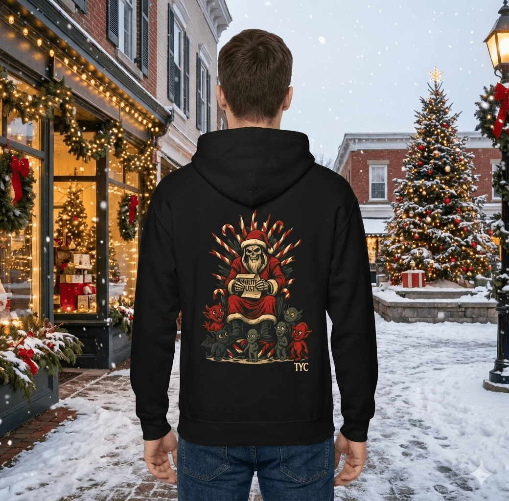 He’s Making a List – Midweight Hoodie - Thousand Year Co