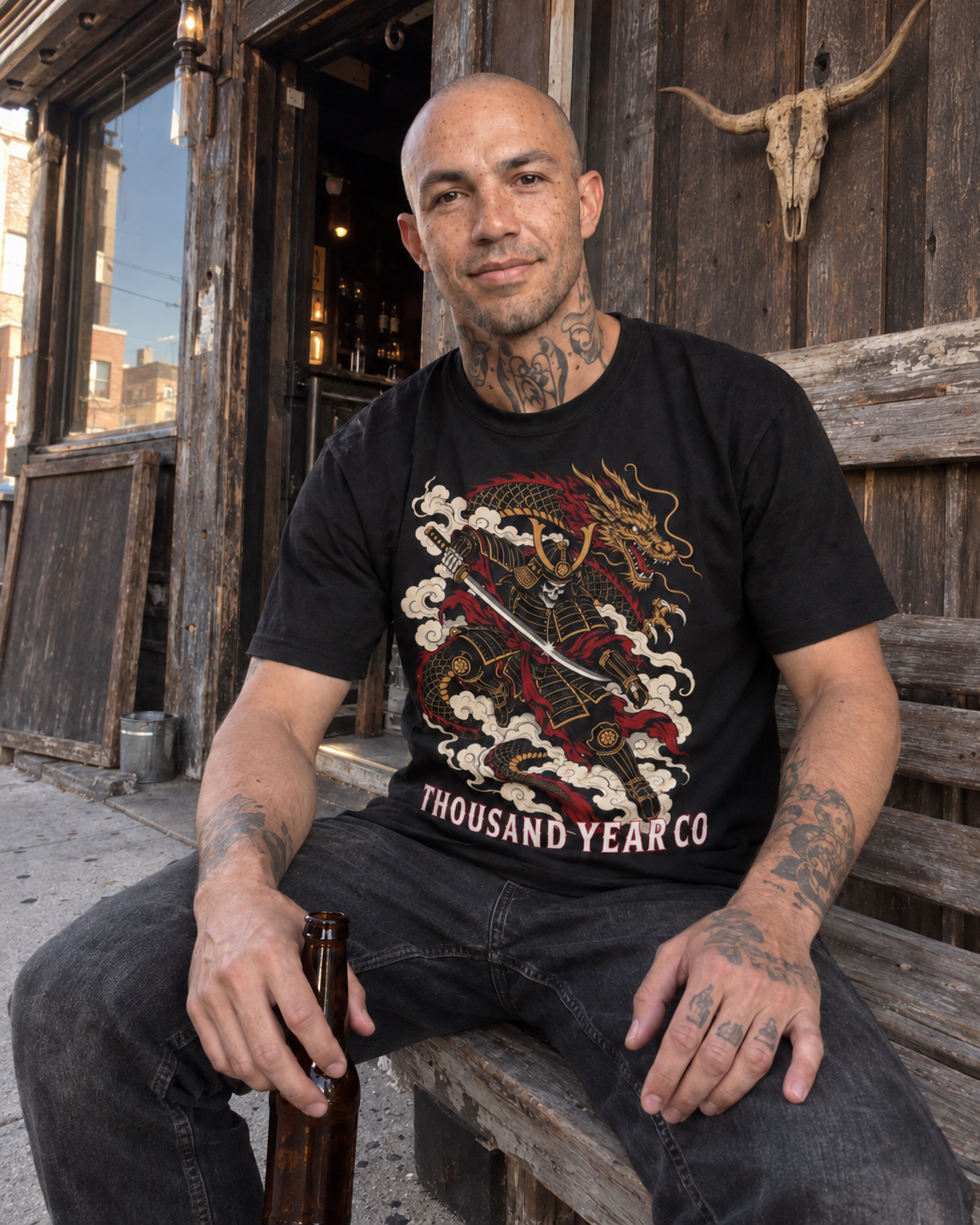Samurai Dragon T Shirt