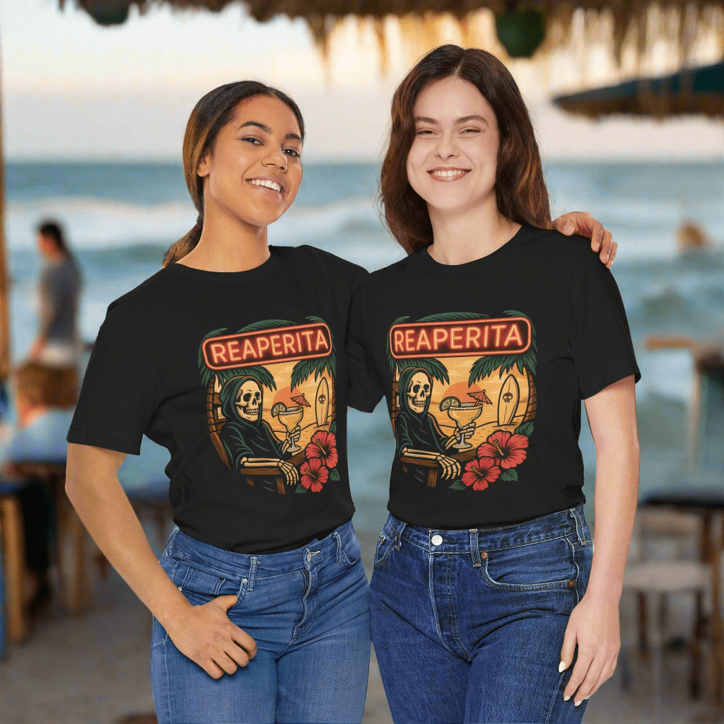 Reaperita Beach Bar Graphic Tee - Outlaws in Paradise - Thousand Year Co